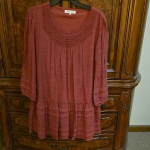 Indigo Soul Women's Tunic in Rust